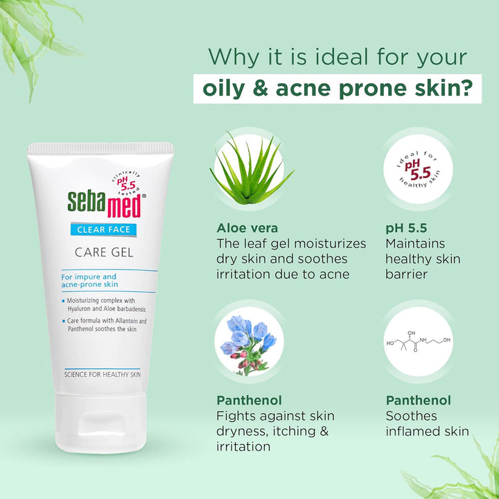 SEBAMED Clear Face Care Gel, 50 Ml