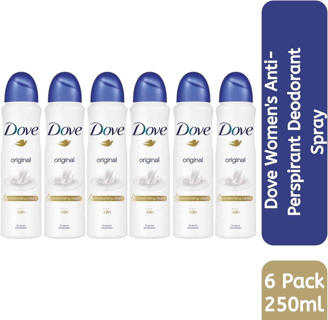 Dove Original Spray Anti-Perspirant Deodorant 250ml Case of 6