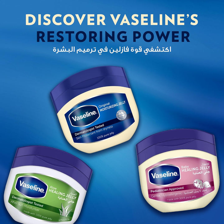 VASELINE Moisturizing Petroleum Jelly, for dry skin, Cocoa Butter, to heal dry and damaged skin, 100ml