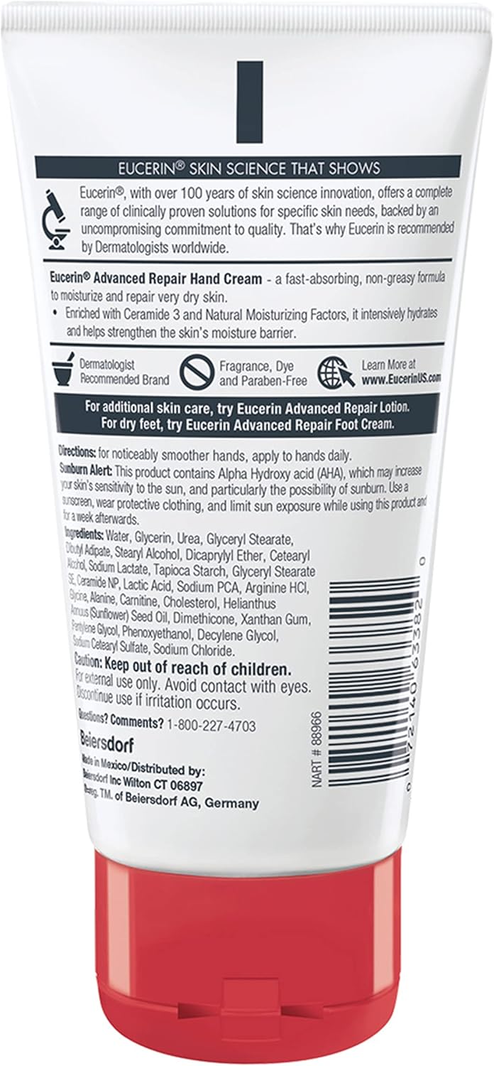 Eucerin Advanced Repair Hand Creme, 2.7 Ounce