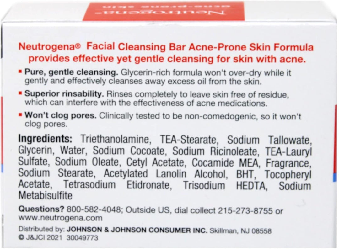 Neutrogena Acne-prone Skin The Transparent Facial Bar 99g
