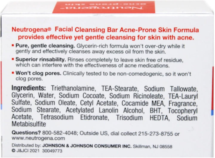 Neutrogena Acne-prone Skin The Transparent Facial Bar 99g