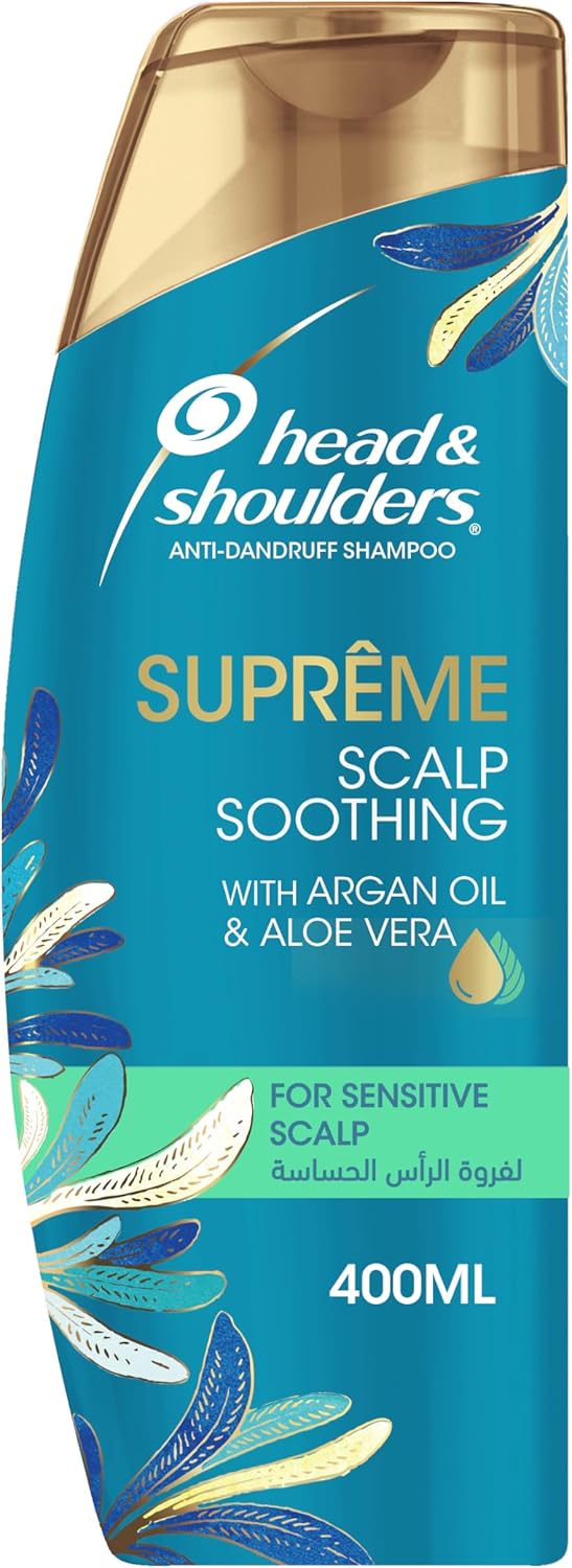 Head & Shoulders Supreme Anti-Dandruff Shampoo With Argan Oil And Aloe Vera, 400ml