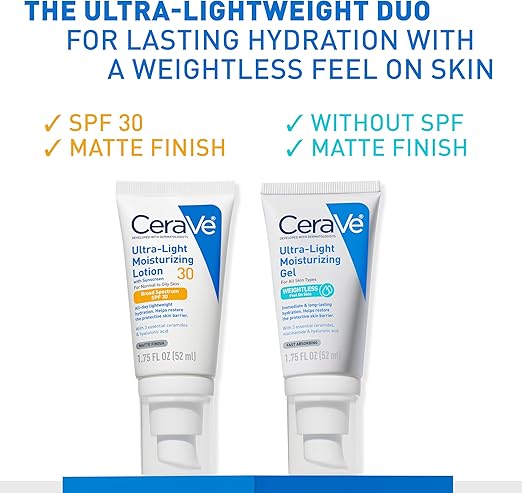CeraVe ULTRA LIGHT MOISTURIZING LOTION 30 WITH SUNSCREEN 1.7FL OZ (50ml)