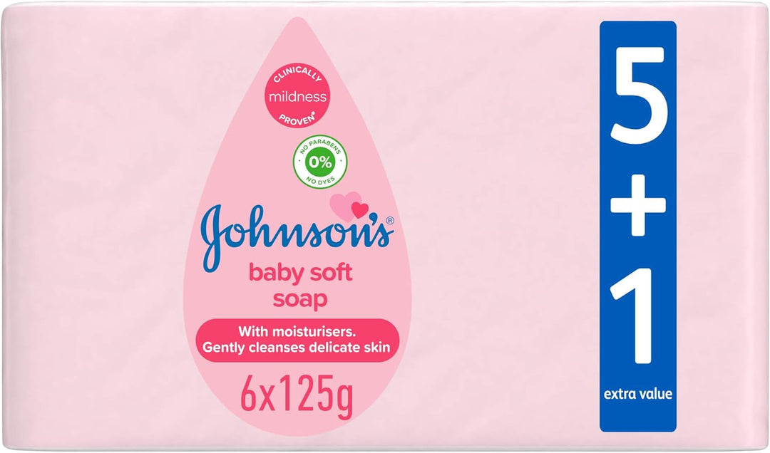 Johnson's Soft Soap 6 Packs, 125G
