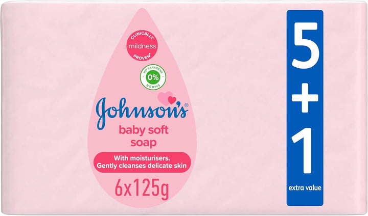 Johnson's Soft Soap 6 Packs, 125G
