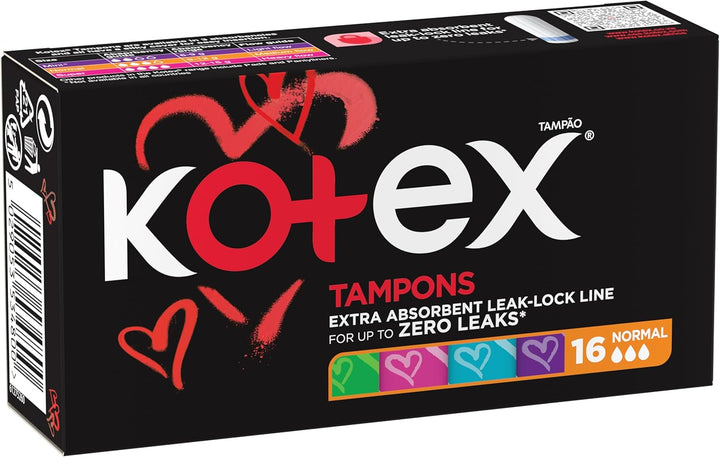 Kotex Silky Cover, Size Normal, 16 Tampons