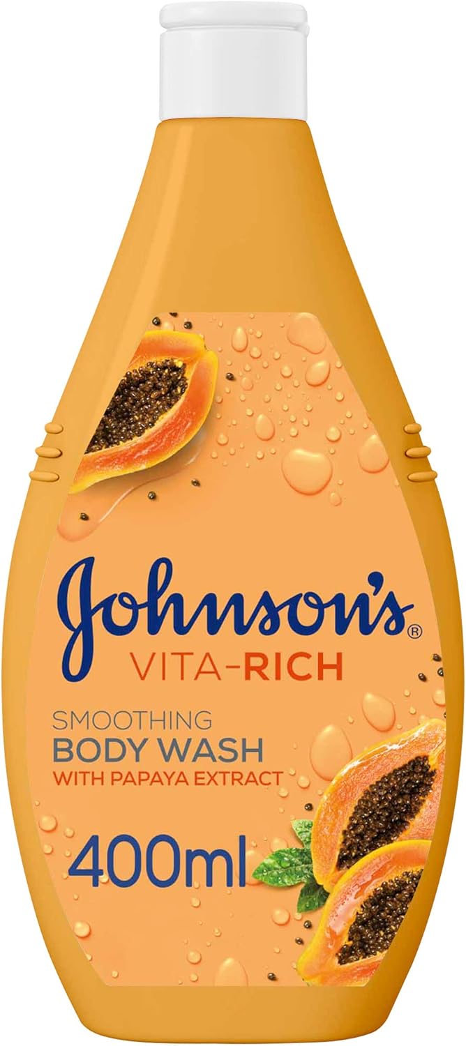 Johnson's Body Wash - Vita-Rich, Smoothing Papaya, 400ml