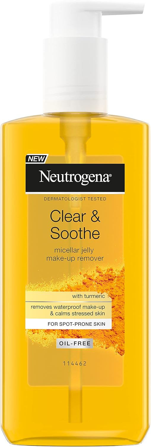 Neutrogena Clear and Smooth Micellar Jelly Make-up Remover with Turmeric