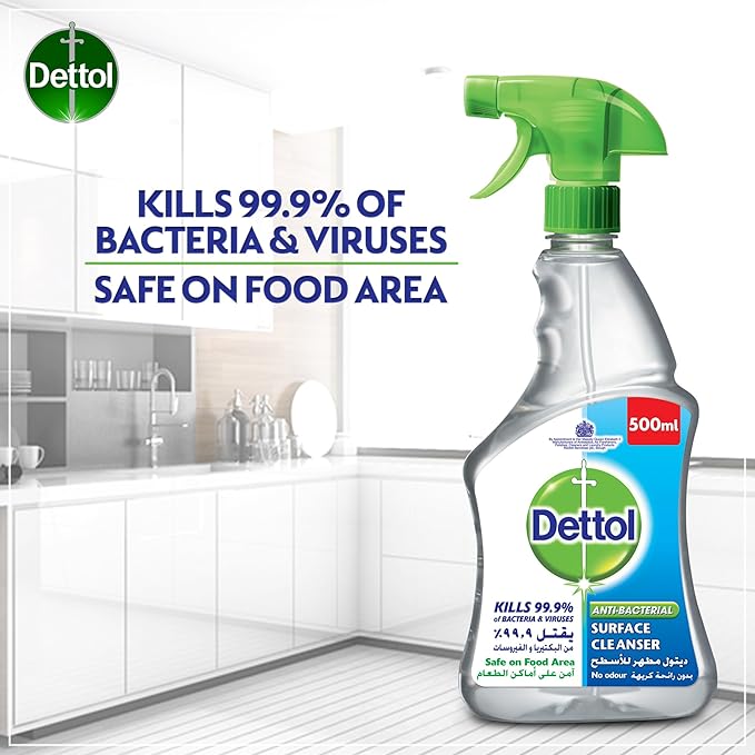 Dettol Surface Cleanser with Trigger Spray, 500 ml