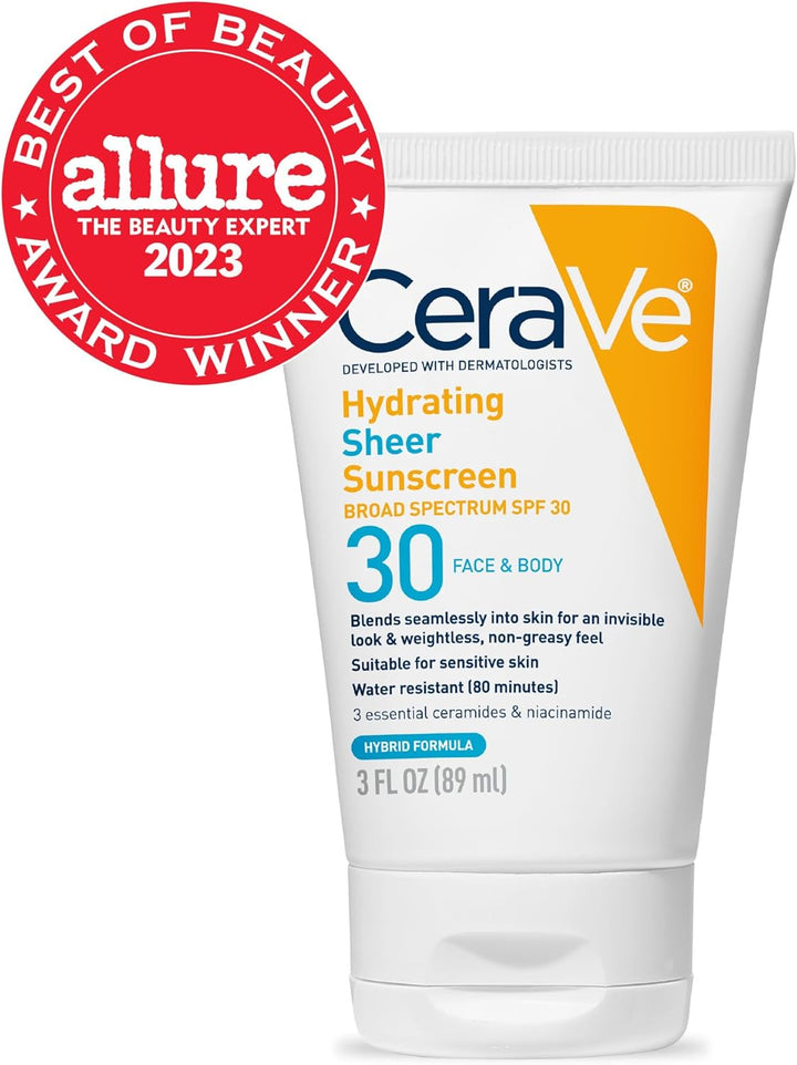 CeraVe HYDRATING MINERAL SUNSCREEN BROAD SPECTRUM SPF 50 30 FACE 2.5 FL OZ (75ml)