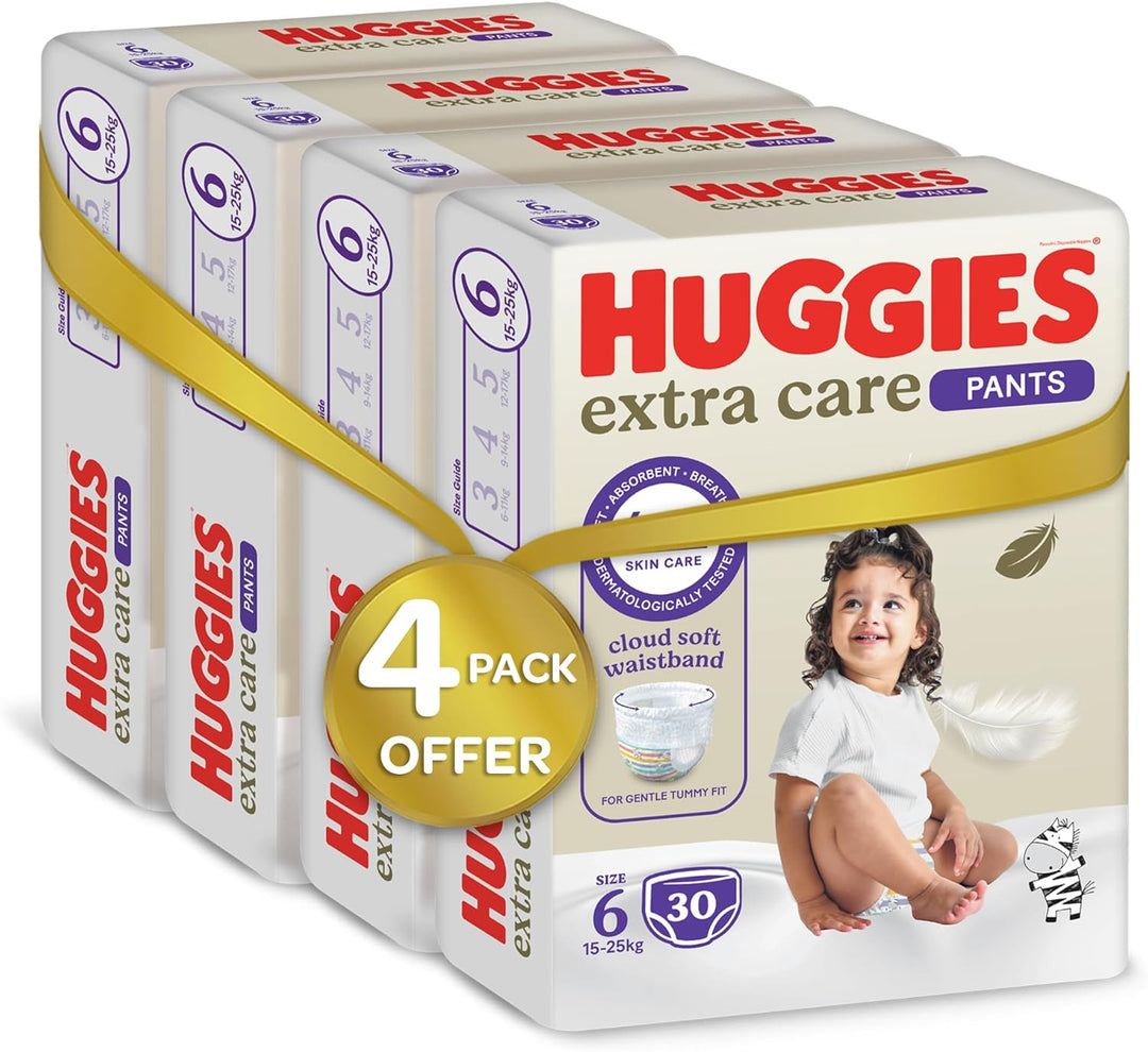Huggies, Extra Care Culottes, Size 6, 15-25 kg, Super Mega Pack, 120 Diaper Pants