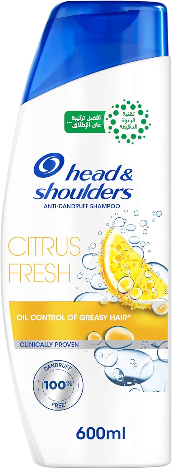 Head & Shoulders Citrus Fresh Anti-Dandruff Shampoo, 600 ml