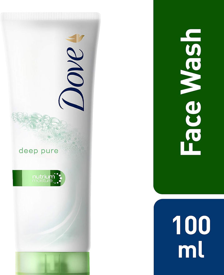 Dove Deep Pure Oil Control Facial Cleanser Nutrium Moisture Beauty Serum 100g
