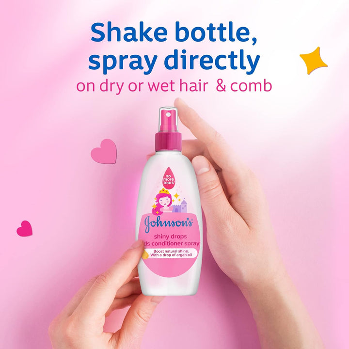 Johnson's Toddler & Kids Conditioner Spray - Shiny Drops, 200ml