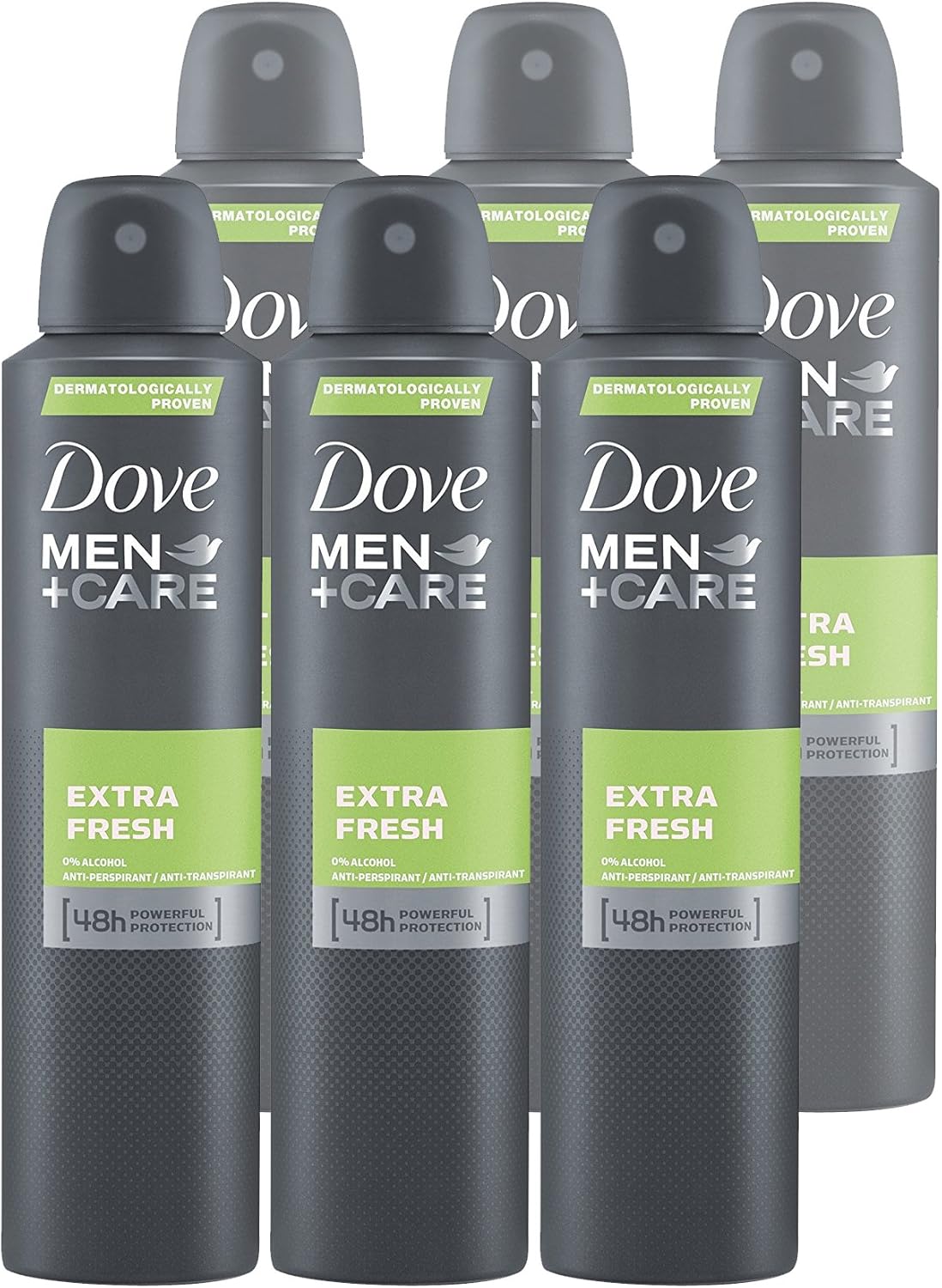 Dove Men+Care, Extra Fresh Anti-Perspirant 8.45oz, 250ML (Pack of 6)