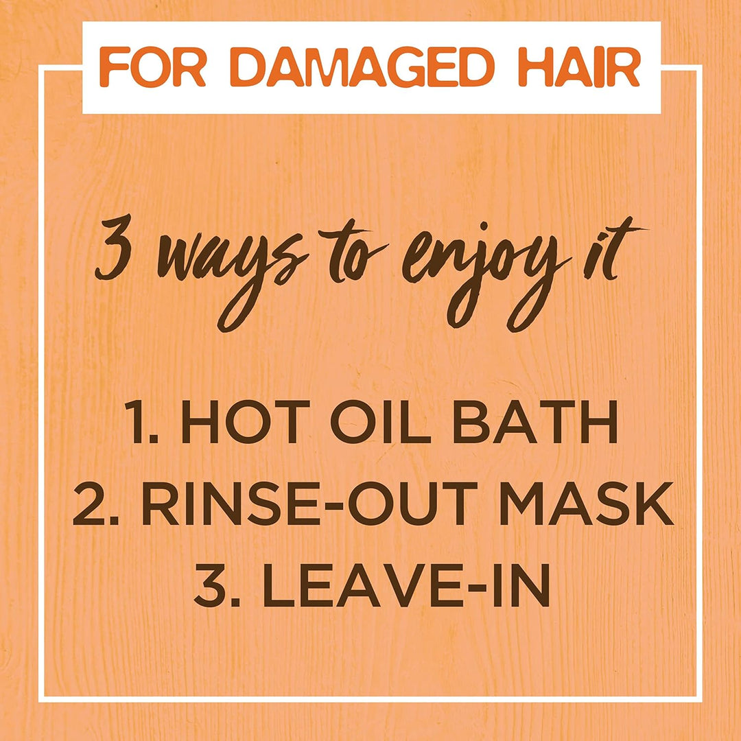Garnier Ultra Doux Repairing Papaya and Amla 3-in-1 Vegan Hair Food Mask For Damaged Hair 390ml Hamam Zeit, Mask, Leave-in