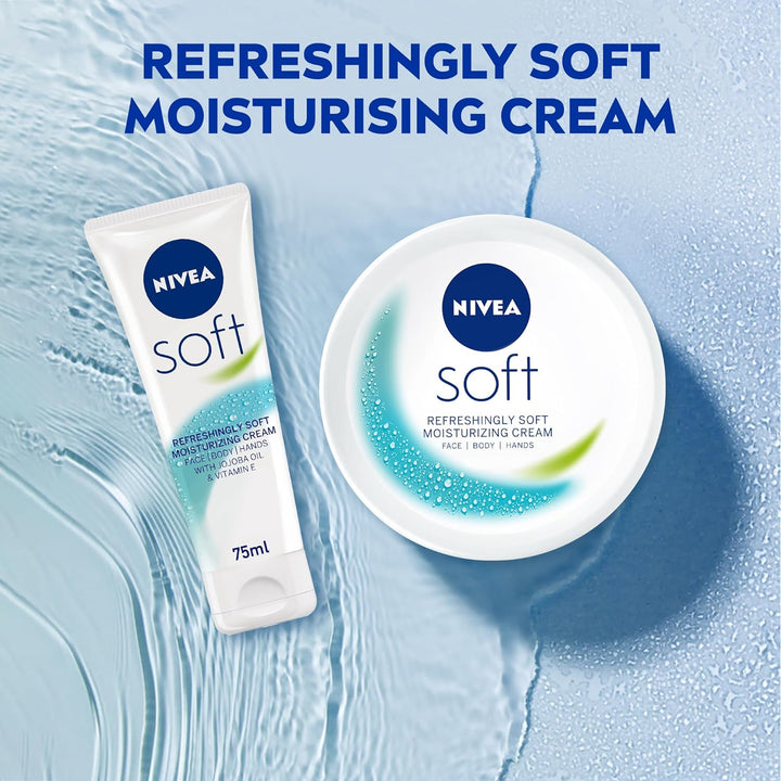 Nivea Soft Moisturizing Cream Face Body Hands 50ml