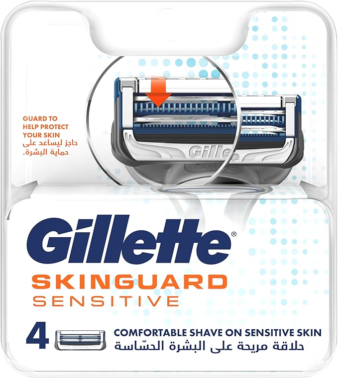 Gillette Skinguard Sensitive Blade refills, 4 / 8 Count