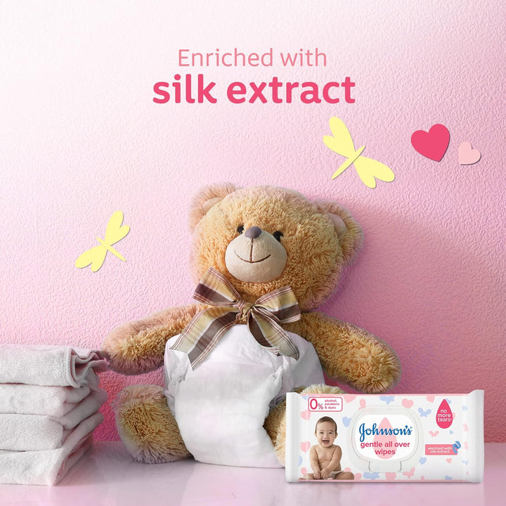 Johsons Gentle All Over wipes 72 Wipes