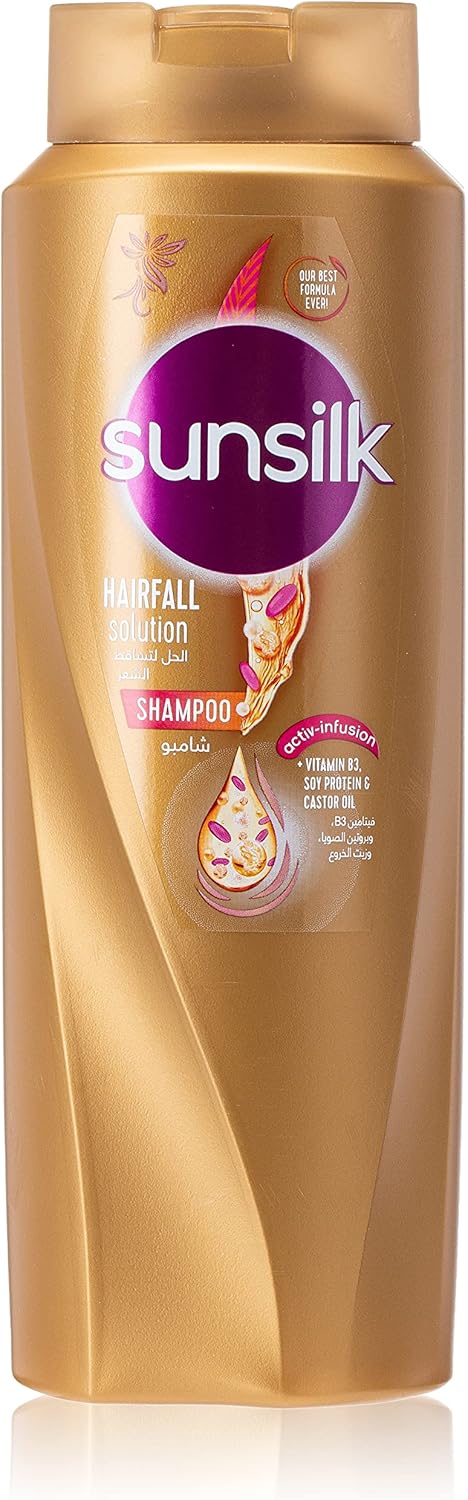 SUNSILK Shampoo Hairfall Solution, Soya Vitamin Complex & Castor Oil, 700ml