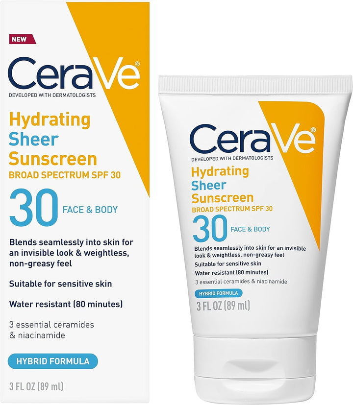 CeraVe HYDRATING MINERAL SUNSCREEN BROAD SPECTRUM SPF 50 30 FACE 2.5 FL OZ (75ml)