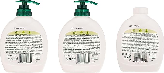 Palmolive Liquid Hand Soap Pump, Olive & Milk, 3 X 300 Ml