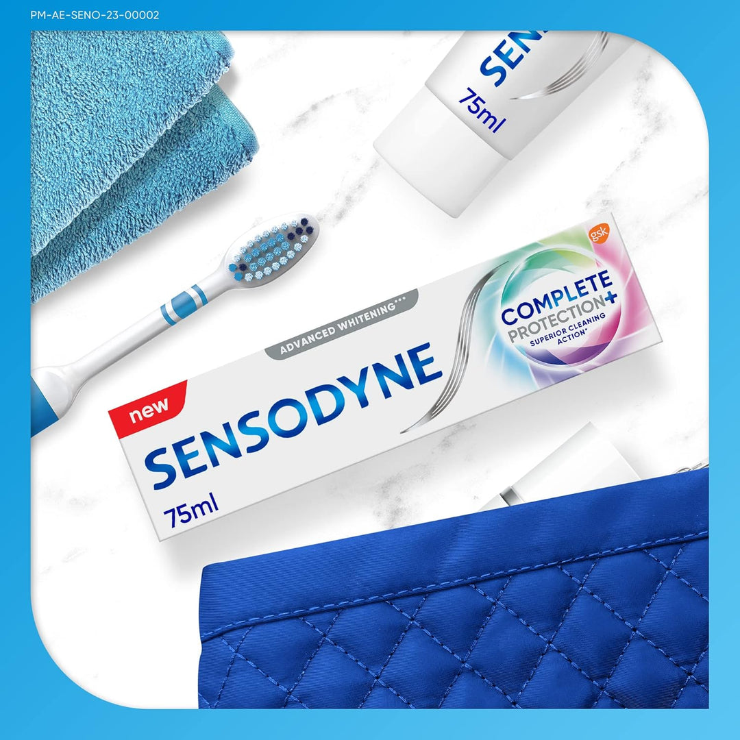 Sensodyne Advanced Complete Protection+ Advanced Whitening Toothpaste for Sensitive Teeth, 75ml