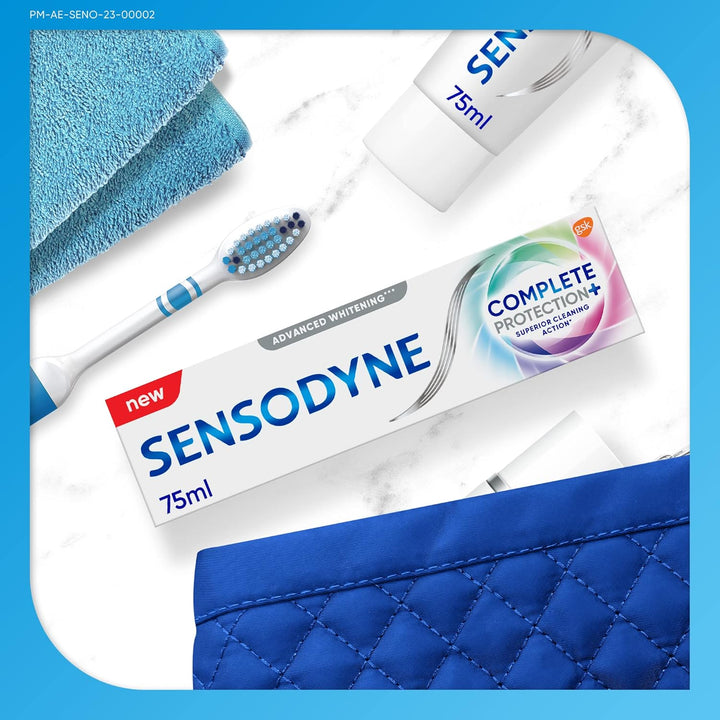 Sensodyne Advanced Complete Protection+ Advanced Whitening Toothpaste for Sensitive Teeth, 75ml