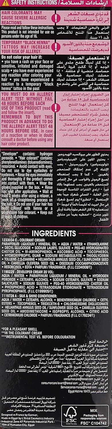Garnier Permanent Hair Dye 6.0 Light brown