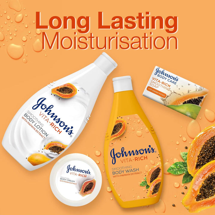 Johnson's Body Wash - Vita-Rich, Smoothing Papaya, 400ml