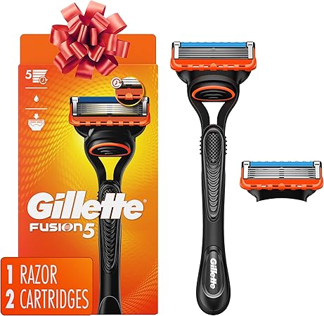 Gillette Fusion5 Men's Razor Handle + 2 Blade Refills