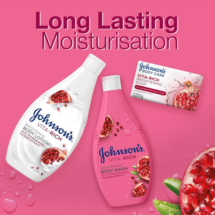 Johnson's Body Wash - Vita-Rich, Brightening Pomegranate Flower, 400ml