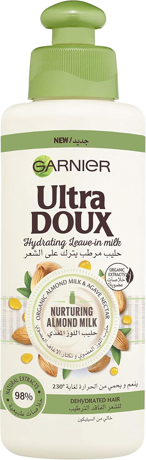 Garnier Hydrating Leave-in-Cream, With Almond Milk, 200ml