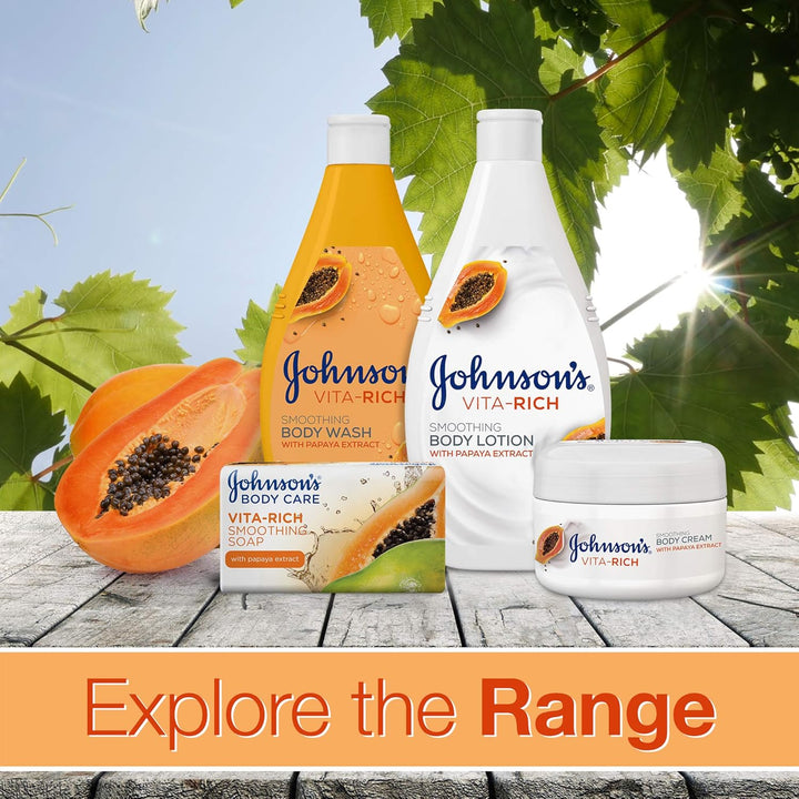 Johnson's Body Wash - Vita-Rich, Smoothing Papaya, 400ml