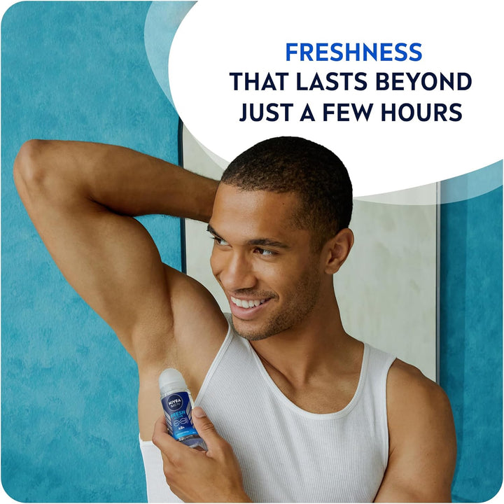 MEN Antiperspirant Roll-on for Men, Fresh Active Fresh Scent, 50ml