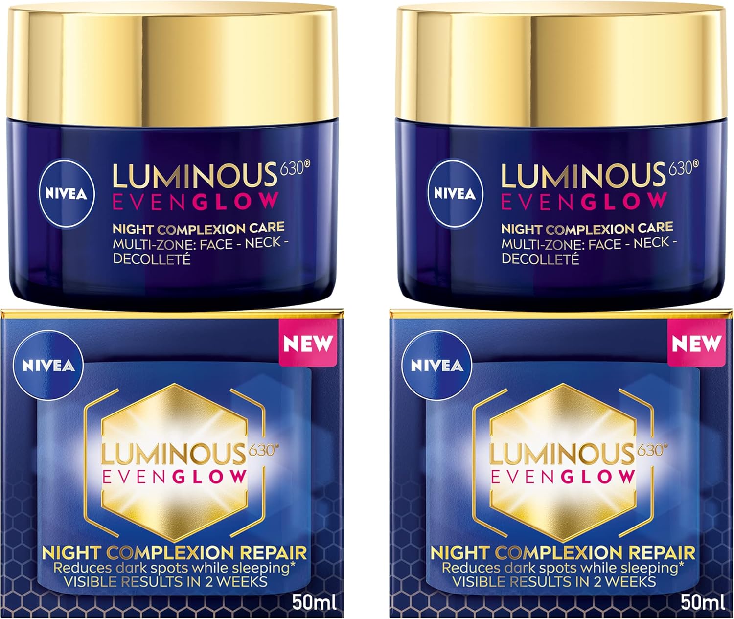 Nivea LUMINOUS 630 EVEN GLOW Anti Dark Spot Face Night Cream 50ml