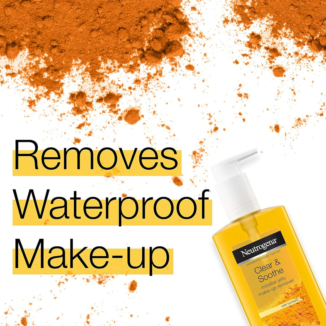 Neutrogena Clear and Smooth Micellar Jelly Make-up Remover with Turmeric