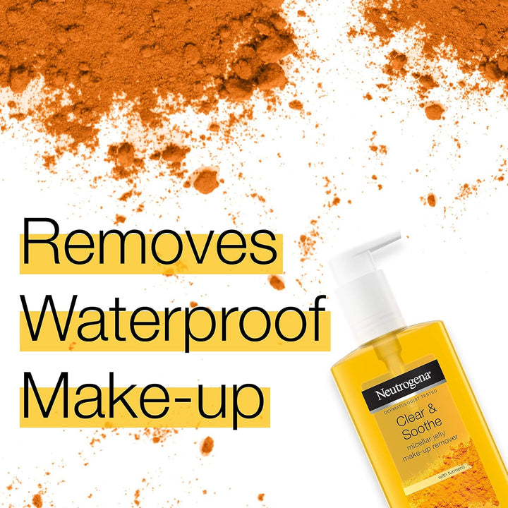 Neutrogena Clear and Smooth Micellar Jelly Make-up Remover with Turmeric