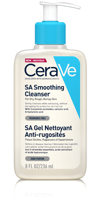 CeraVe SA SMOOTING CLEANSER SA GEL NETTOYANT ANTI-RUGOSITES 8 FL OZ/236 ml